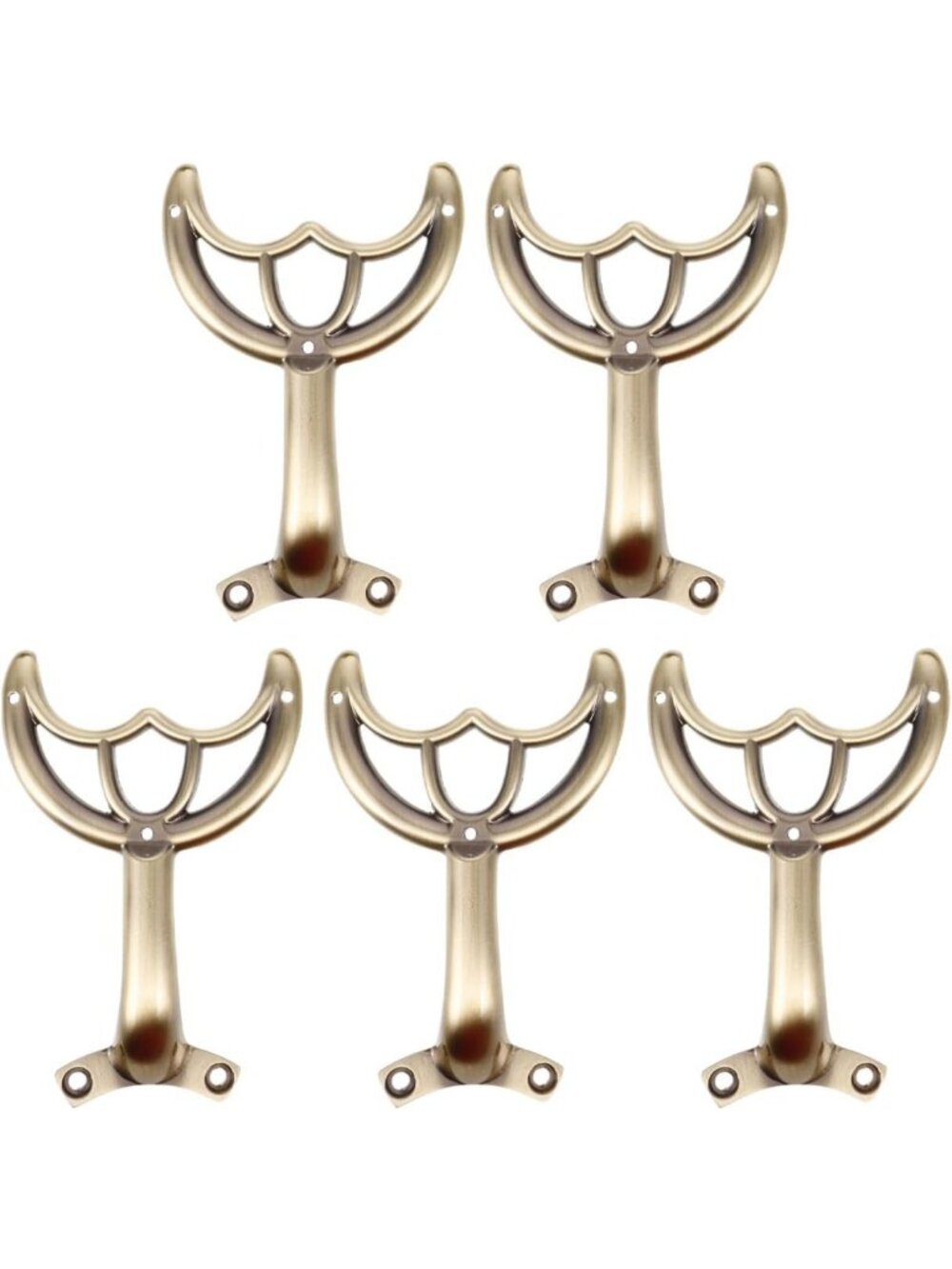 5pcs Ceiling Fan Blade Arms Replacement - 52 Inch Metal Brackets for Repair